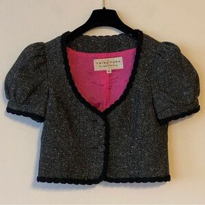 TRINA TURK Scalloped Jacket Size: 4